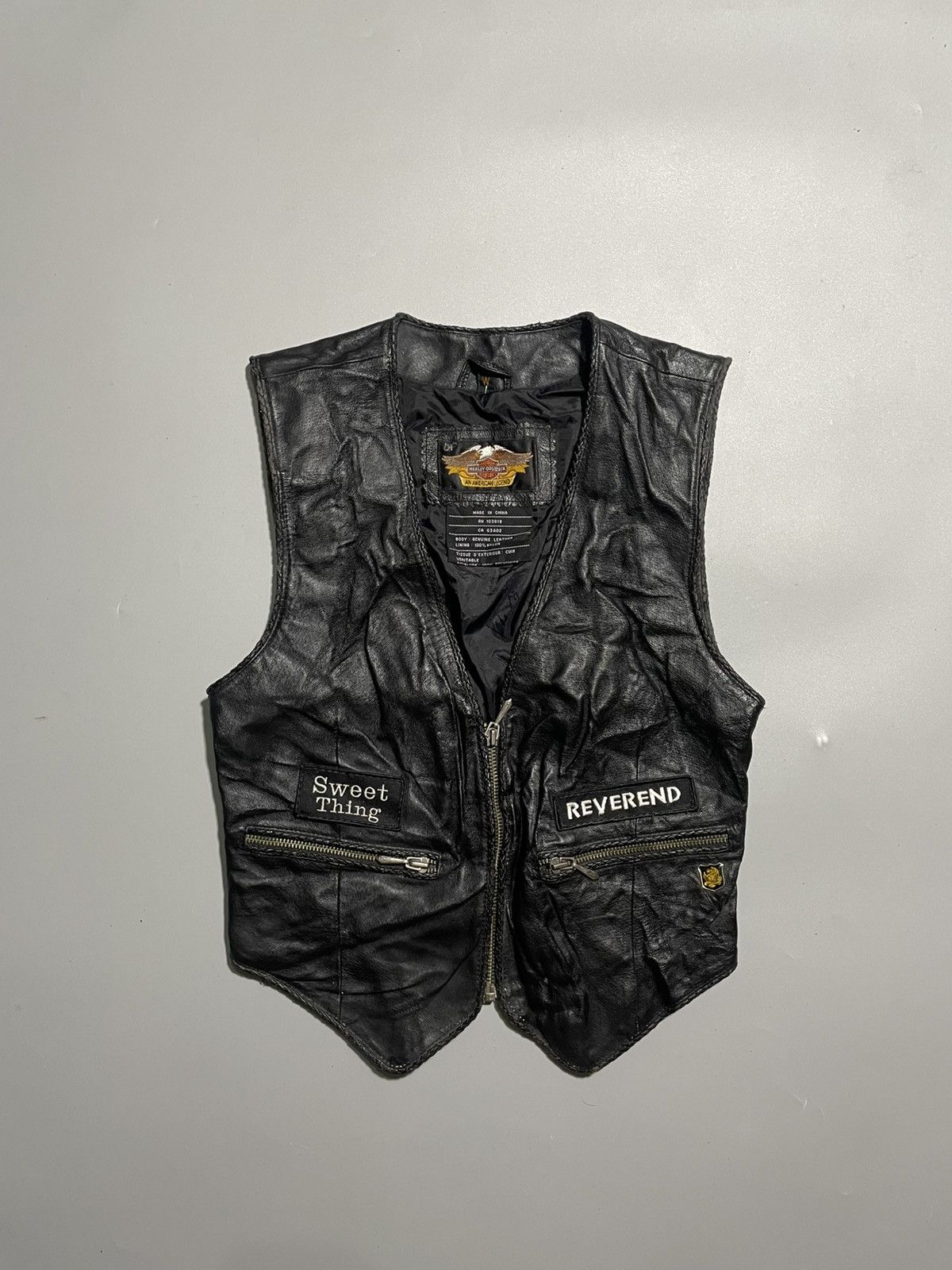 Harley Davidson Genuine Leather Harley Davidson Vest Size XS / US 0-2 / IT 36-38 - 1 Thumbnail