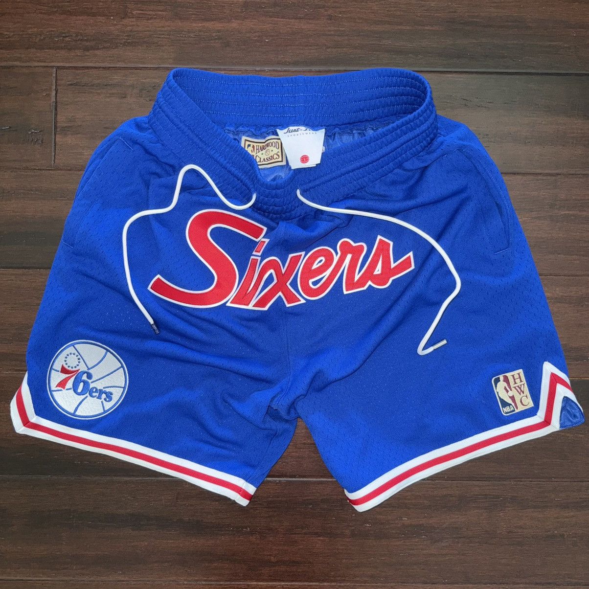 Mitchell Ness x Just Don 76ers HWC Mesh Practice Shorts