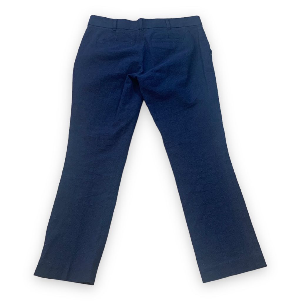 Tory Burch Tory Burch Navy Blue Straight Leg Dress Trousers Lightweight Size 28" / US 6 / IT 42 - 13 Thumbnail