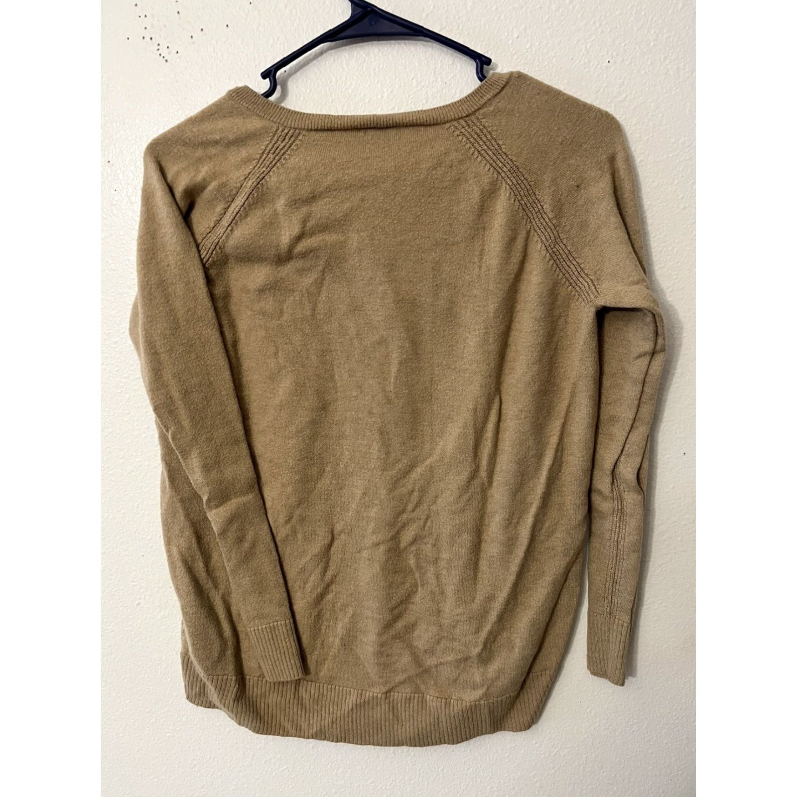 Gap Gap Sweater Wool Blend Khaki Brown V Neck Pullover XS Women Size XS / US 0-2 / IT 36-38 - 2 Thumbnail