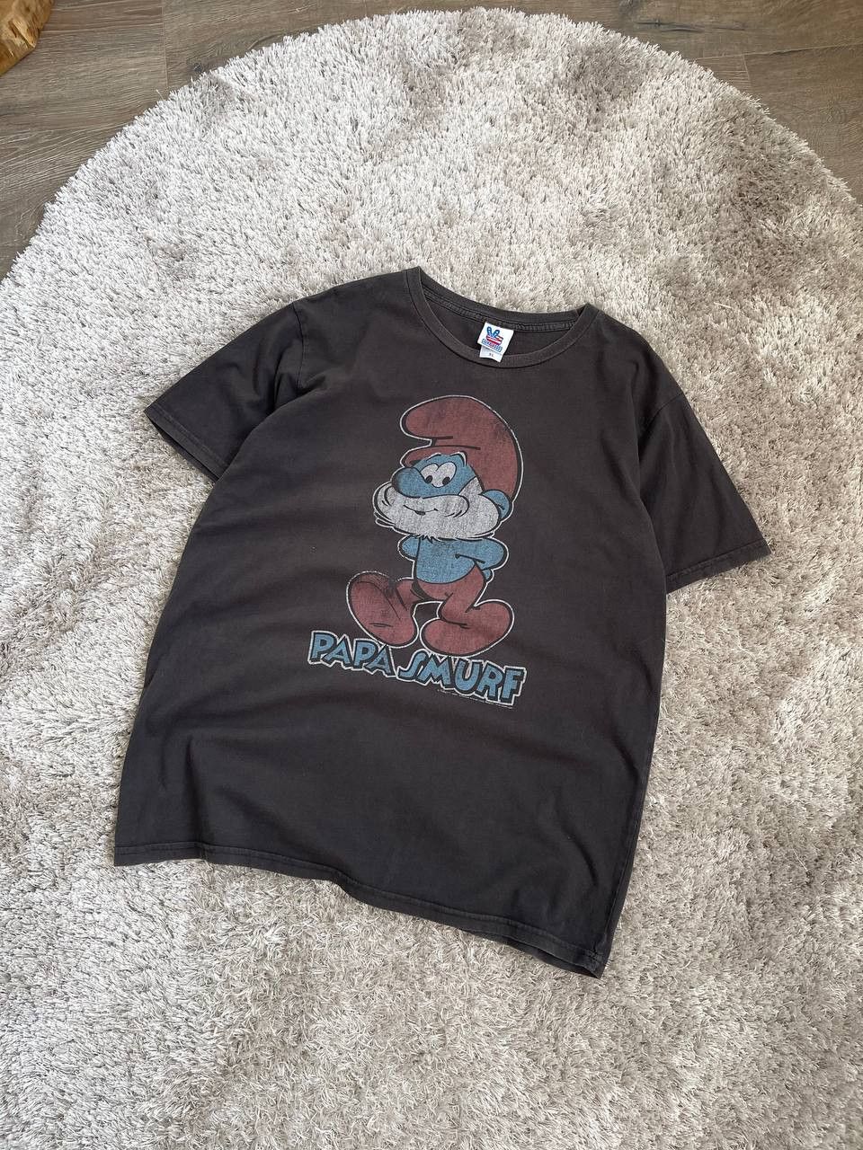 Vintage Vintage papa Smurf 2007 tee Size US XL / EU 56 / 4 - 2 Thumbnail