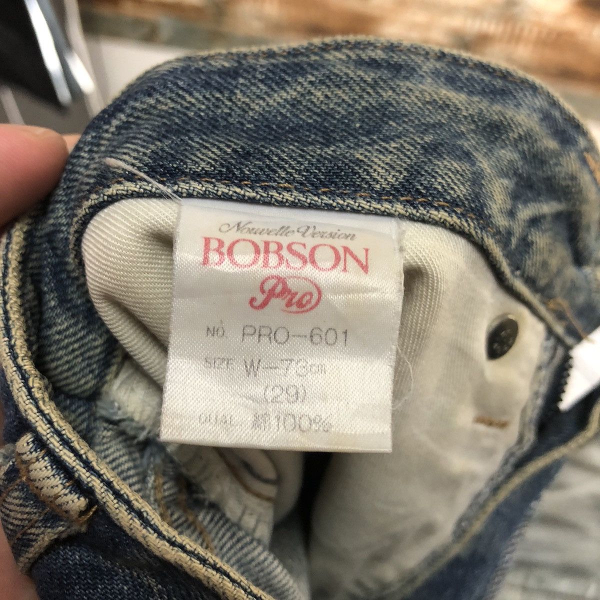 Vintage DL Bobson Pro Blue vintage Denim Pants #C176 Size US 29 - 20 Thumbnail