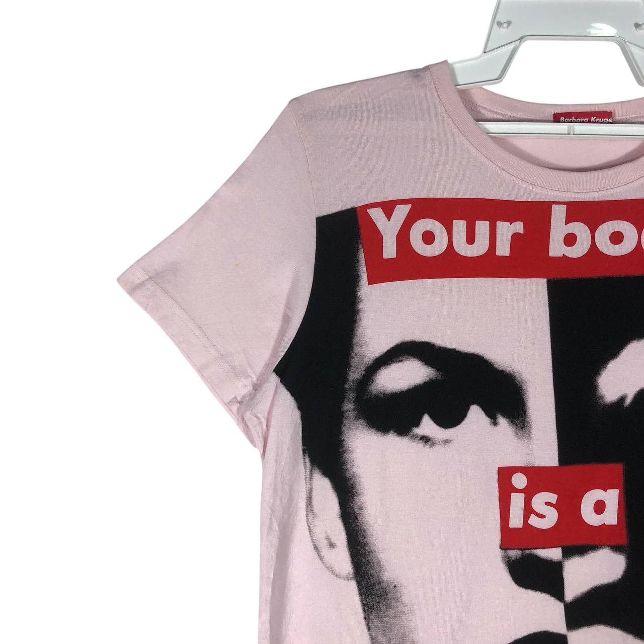 Barbara Kruger Vintage 90's Barbara Kruge Your Body Is a Battleground Tee Size S / US 4 / IT 40 - 3 Thumbnail