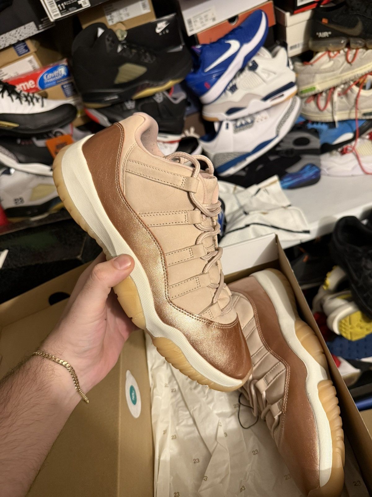 Jordan Brand Jordan retro 11 low rose gold sz 10m/11.5w Size US 10 / EU 43 - 1 Thumbnail