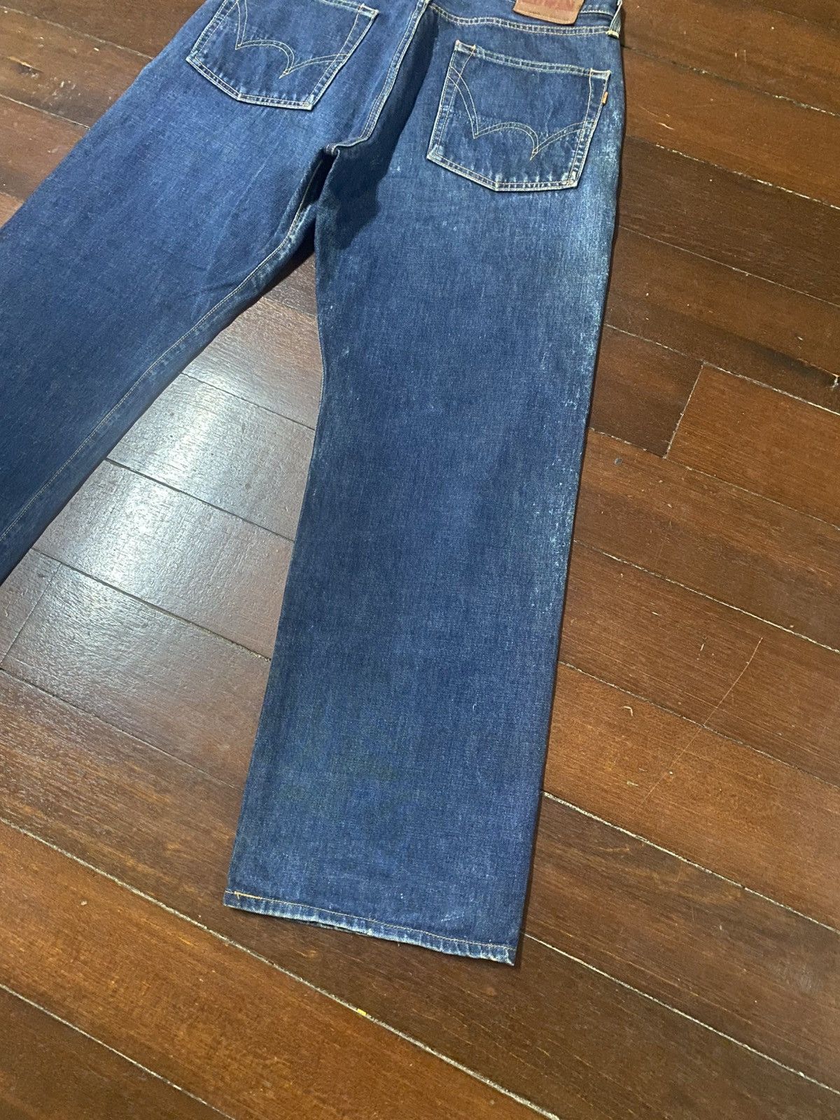 Kapital Vintage Edwin 505 Selvedge fly Button mud wash Denim Jeans Size US 35 - 8 Thumbnail