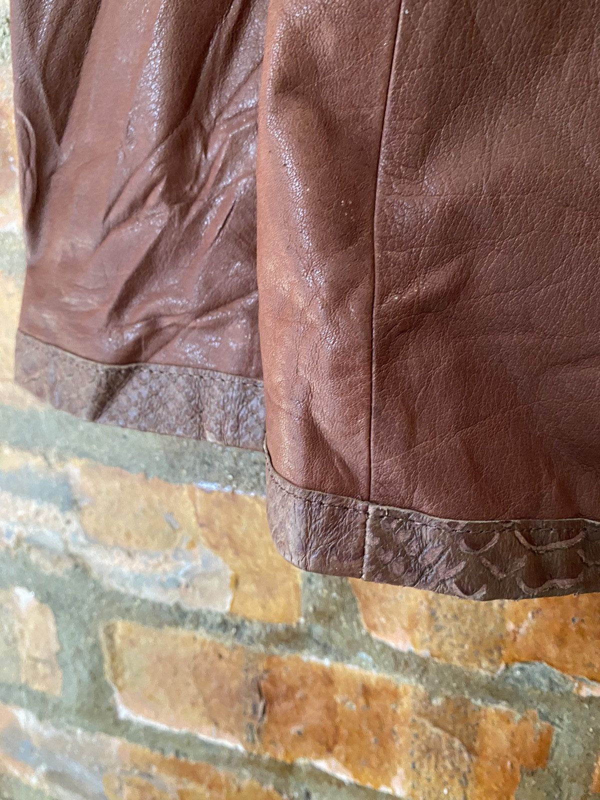 Tornado Mart 🔥🔥🔥Tornado Mart Snake Skin Leather Jacket Size US M / EU 48-50 / 2 - 12 Thumbnail