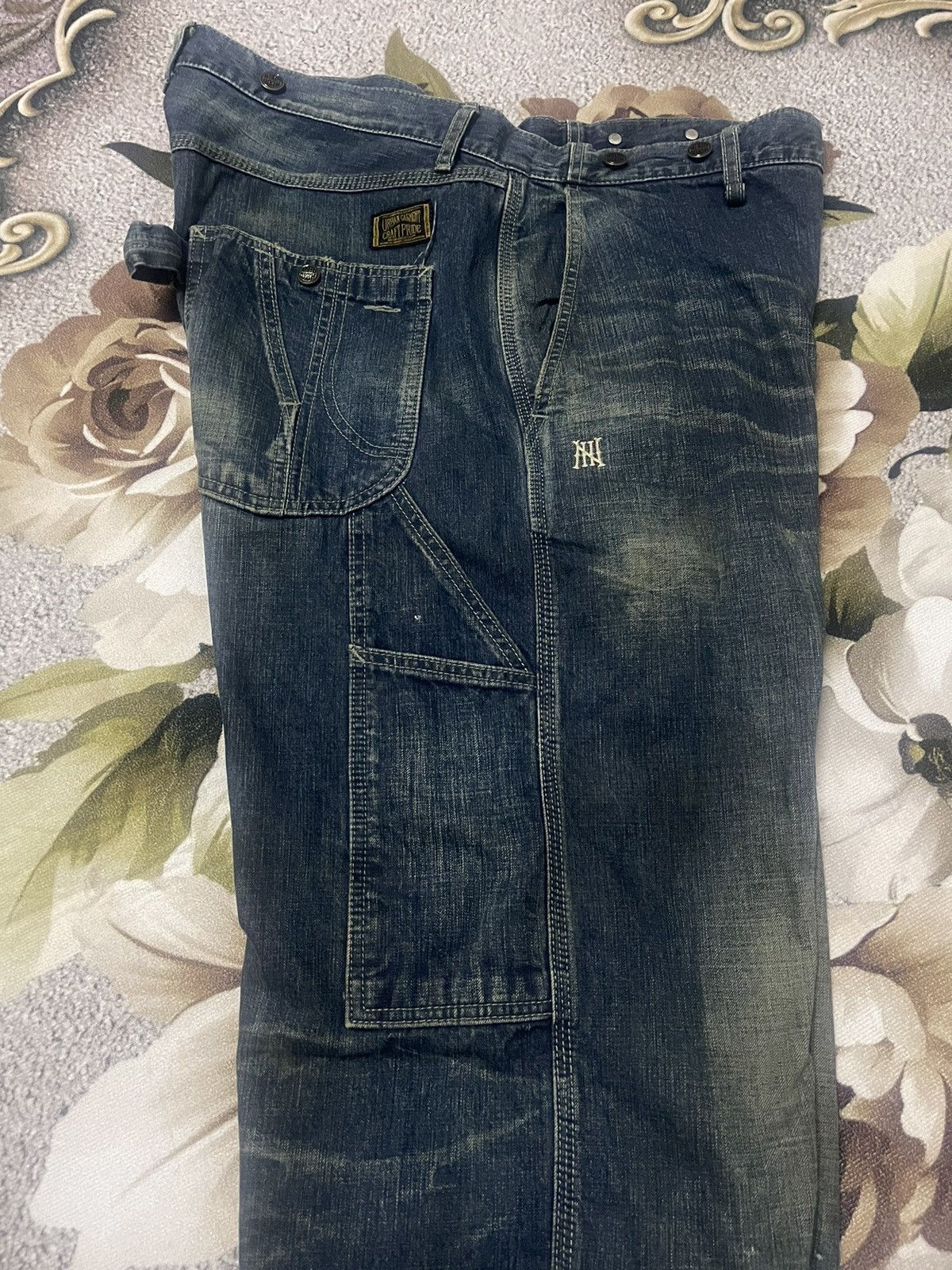 Japanese Brand Vintage Neighborhood Carpenter Baggy Jeans Size US 36 / EU 52 - 6 Thumbnail