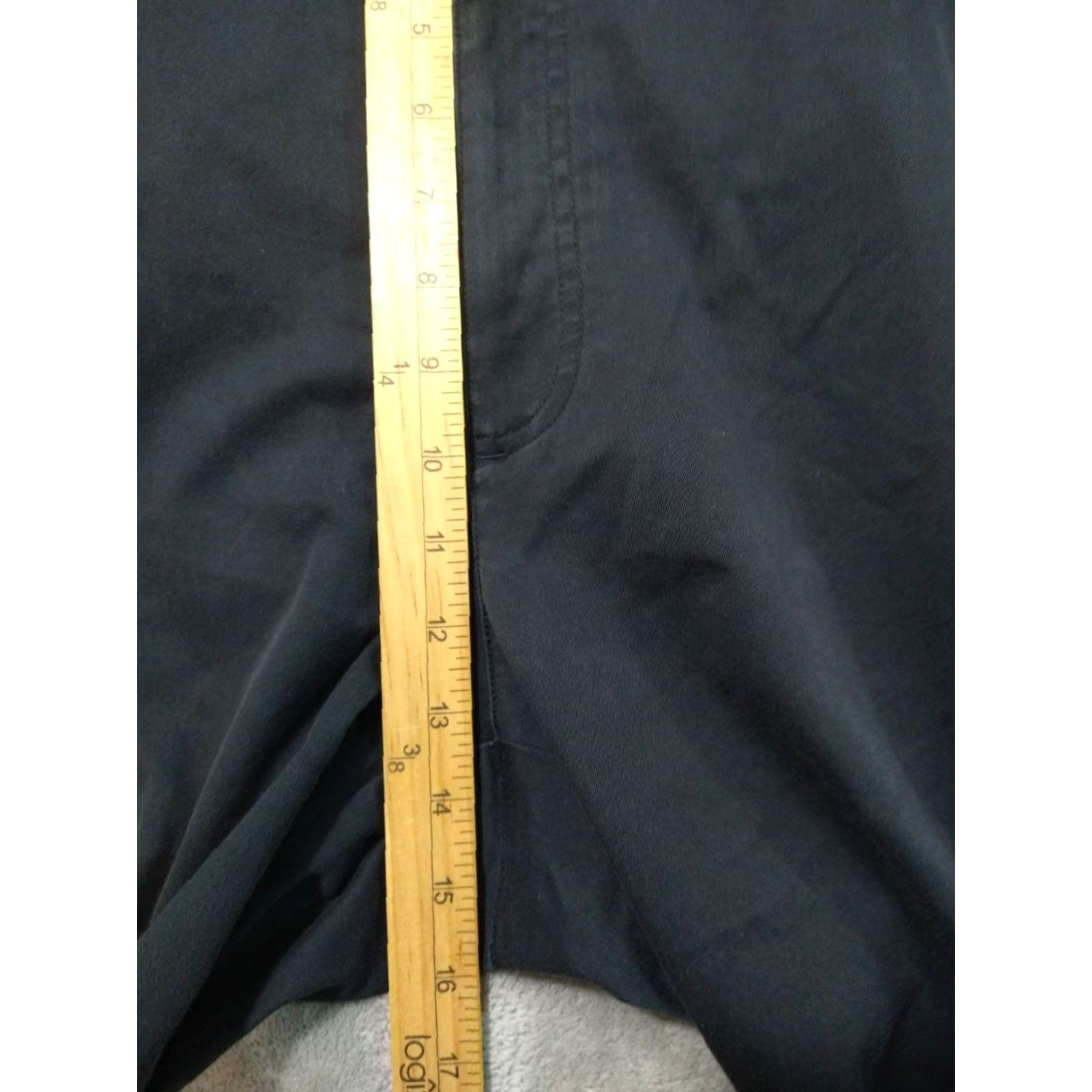 Vintage Oak Hill Mens Pants 48x28 Blue Chino Flat Front High Rise Straight Fit Stretch Pocket Pockets Regular Workwear Casual Travel Vintage No Size US 32 / EU 48 - 4 Thumbnail