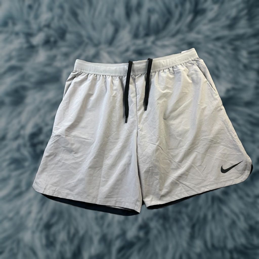 Nike Shorts Mens 2XL Gray Pro Flex Dri Fit Training Gym 8