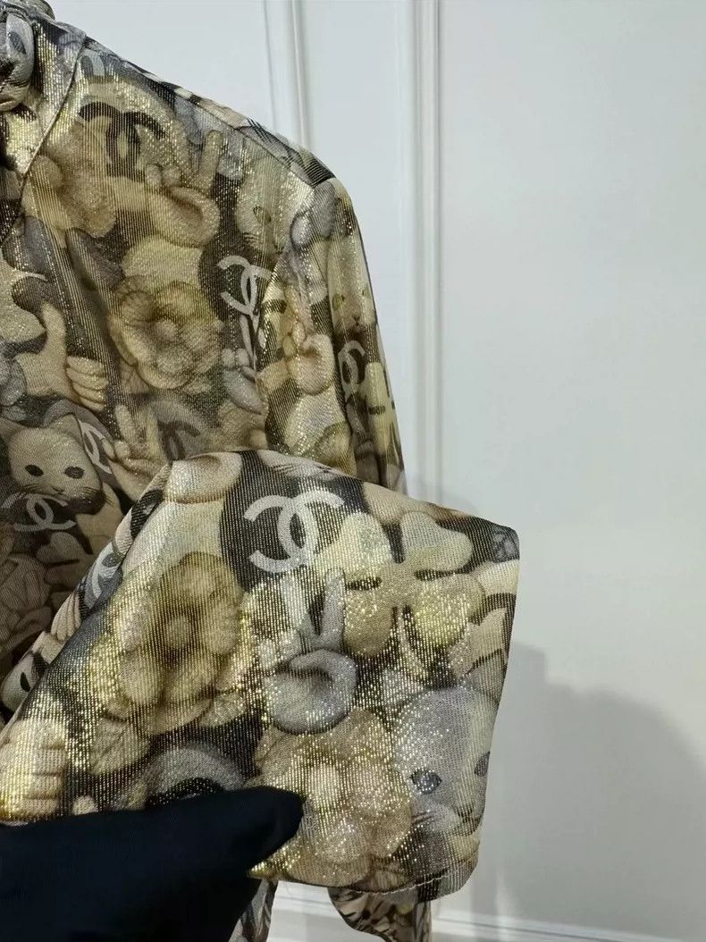 Chanel Chanel The out-of-print golden cat shirt Size XS / US 0-2 / IT 36-38 - 4 Thumbnail