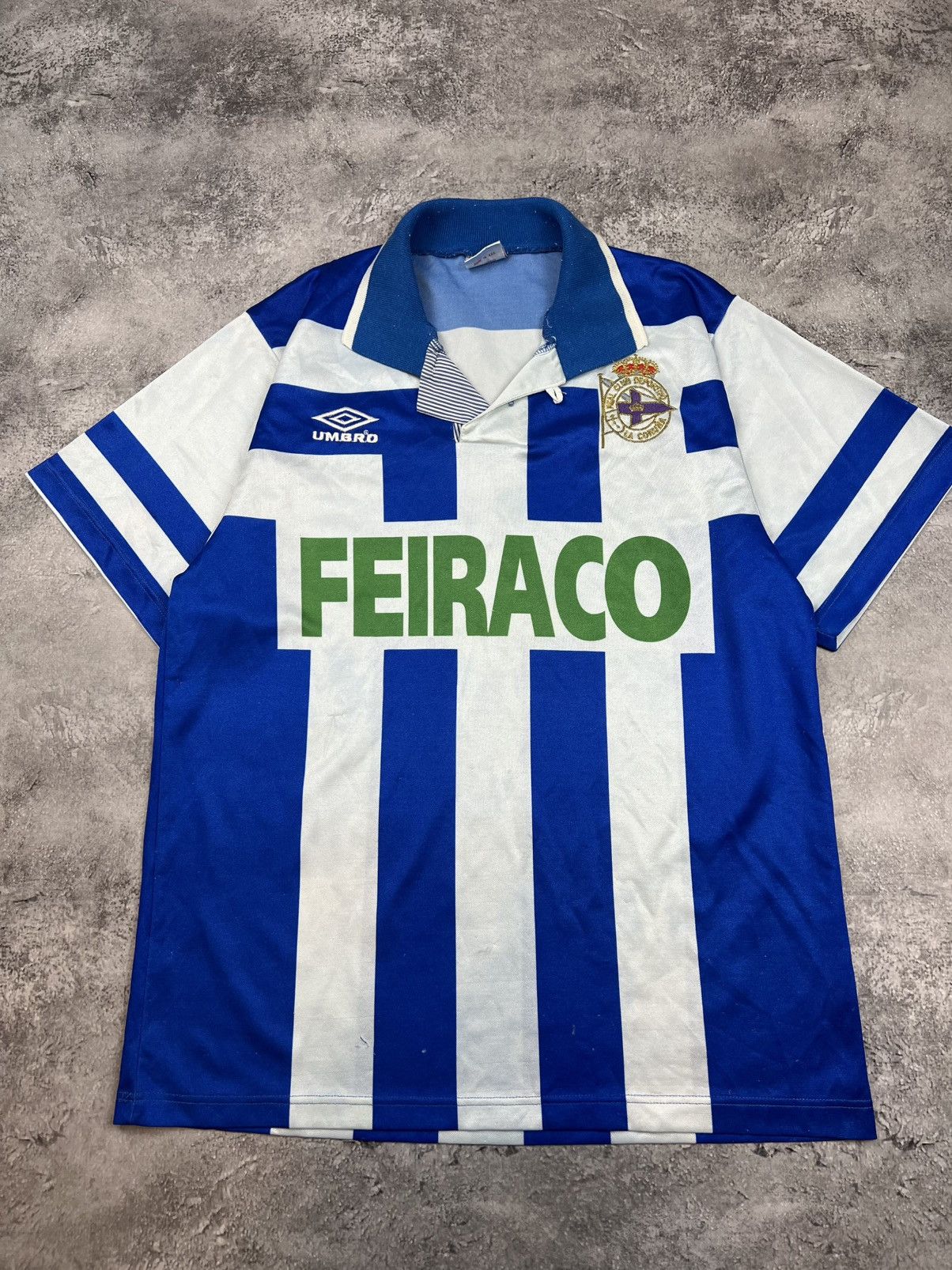 Umbro Umbro Deportivo 1995/1996/1997 Home Kit Soccer Jersey Shirt Size US M / EU 48-50 / 2 - 1 Thumbnail