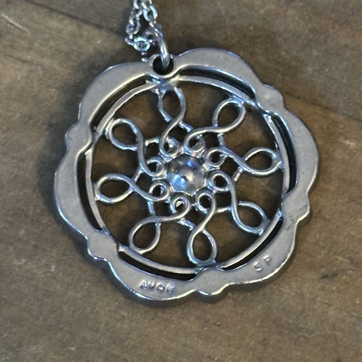 Vintage Vintage Avon Rhinestone marcasite sun pendant necklace Size ONE SIZE - 4 Thumbnail