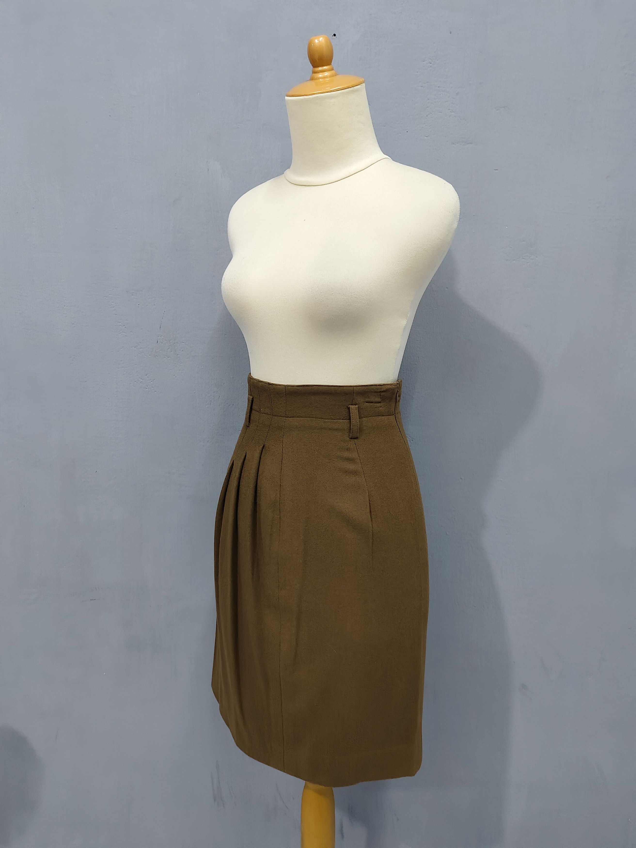 Missoni 80s Missoni Donna - Wool Pleats Tailored Skirt Size 27" / US 4 / IT 40 - 3 Thumbnail