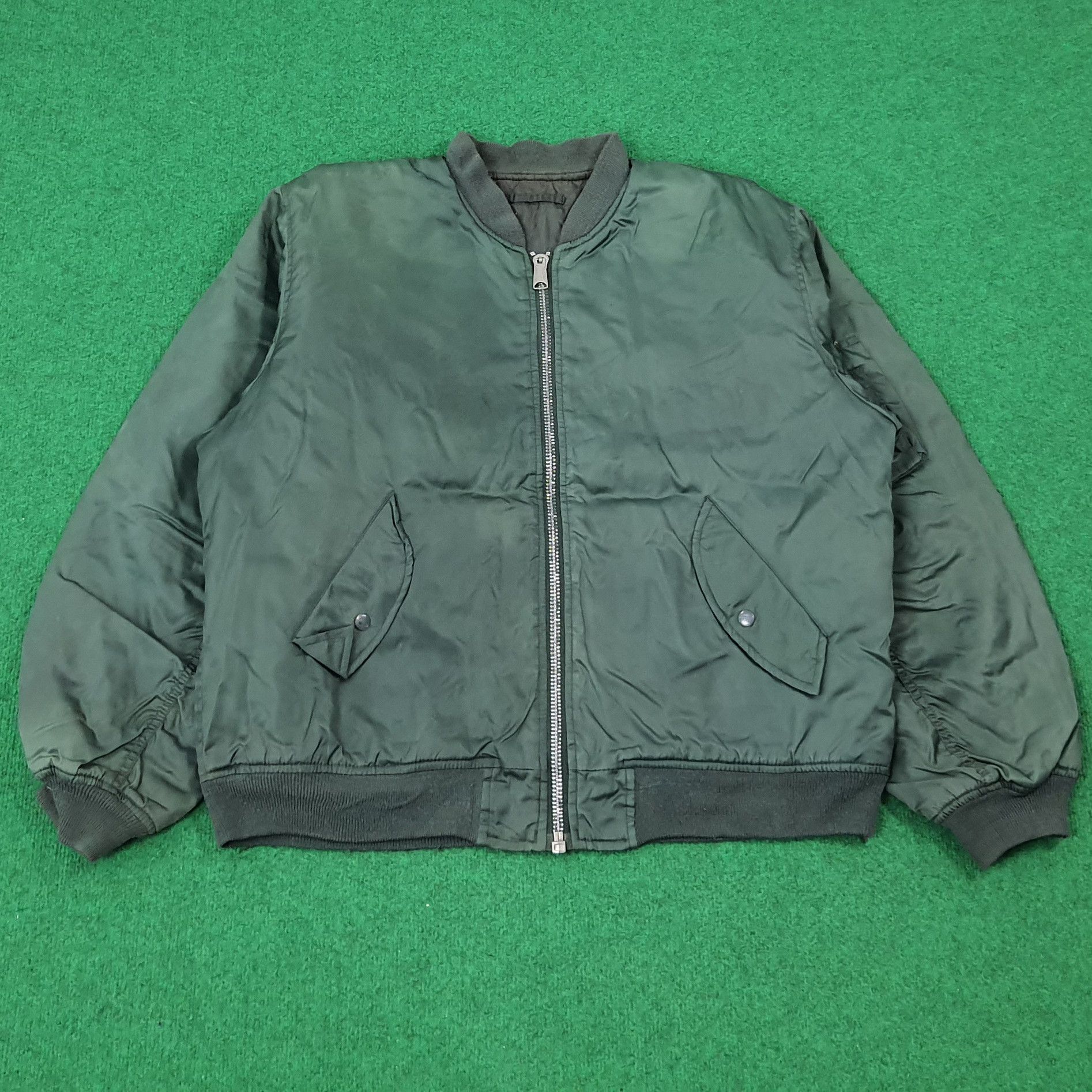 Japanese Brand Vintage Casual Bomber Custom Number Nine Jacket C275N26 Size US L / EU 52-54 / 3 - 3 Thumbnail