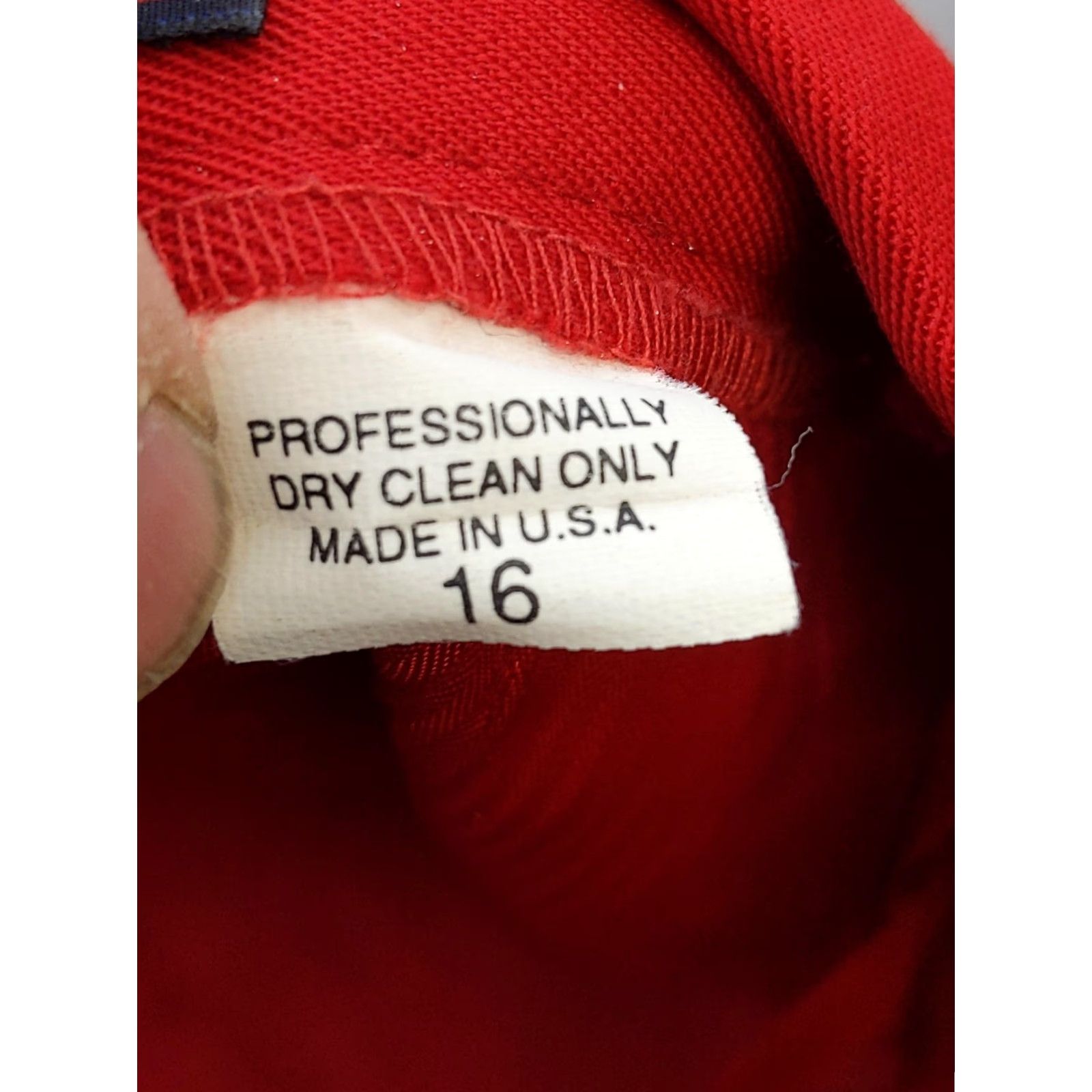 Vintage VINTAGE Mark Shale Skirt Womens 16 Red Long Pleated Twill Lined Made USA Size 38" / US 16 / IT 52 - 4 Thumbnail