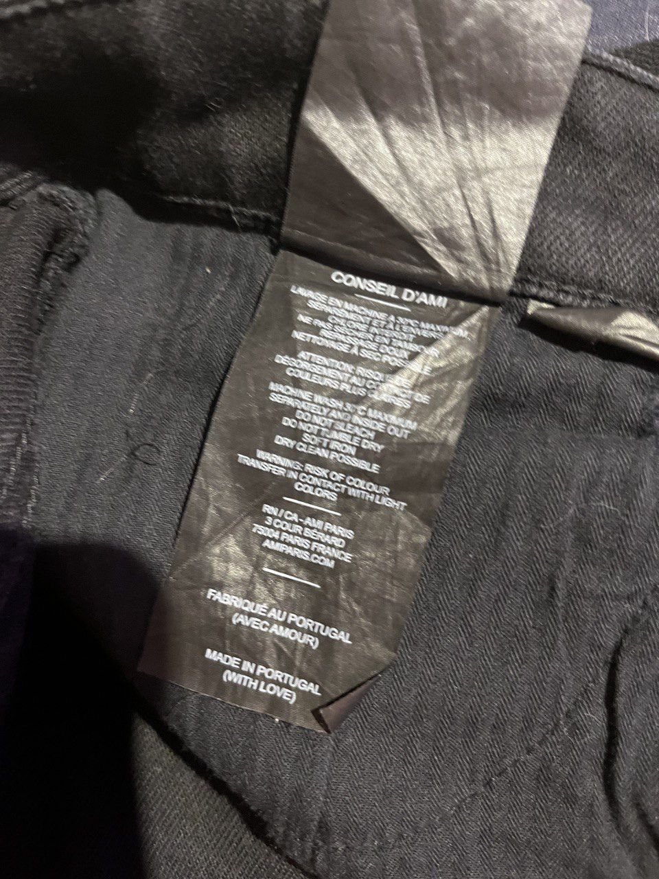 AMI × Designer × Vintage Ami jeans black Size 33" - 8 Thumbnail