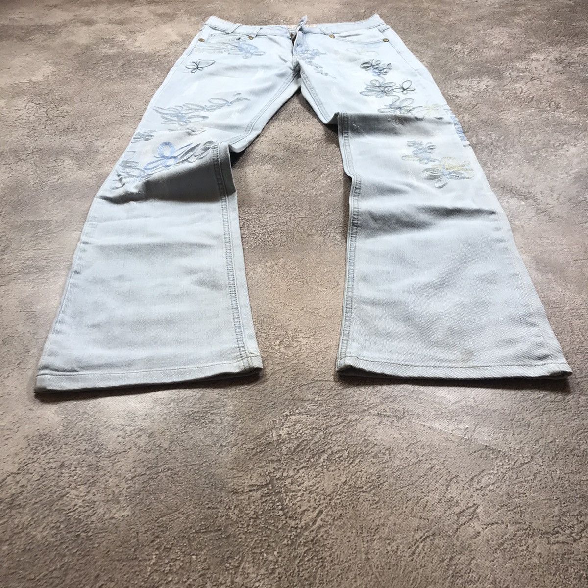 Vintage Vintage 90s Distressed Baggy Jeans Thrashed Skate Grunge 28 Size 28" / US 6 / IT 42 - 1 Thumbnail