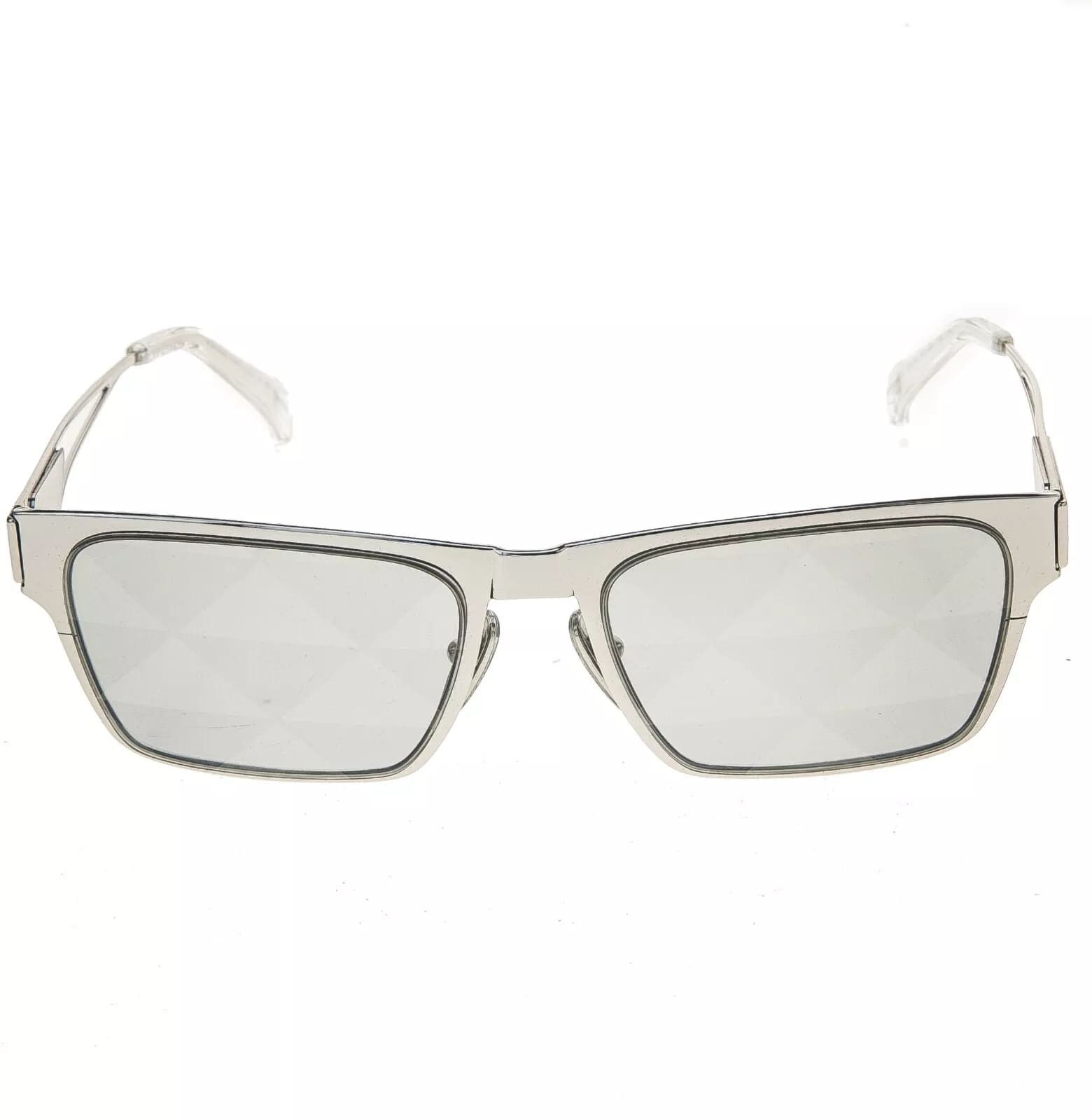 Prada PRADA TAMPO TRIANGLE Silver Mirrored PRA71Z 71Z Fashion Size ONE SIZE - 11 Thumbnail