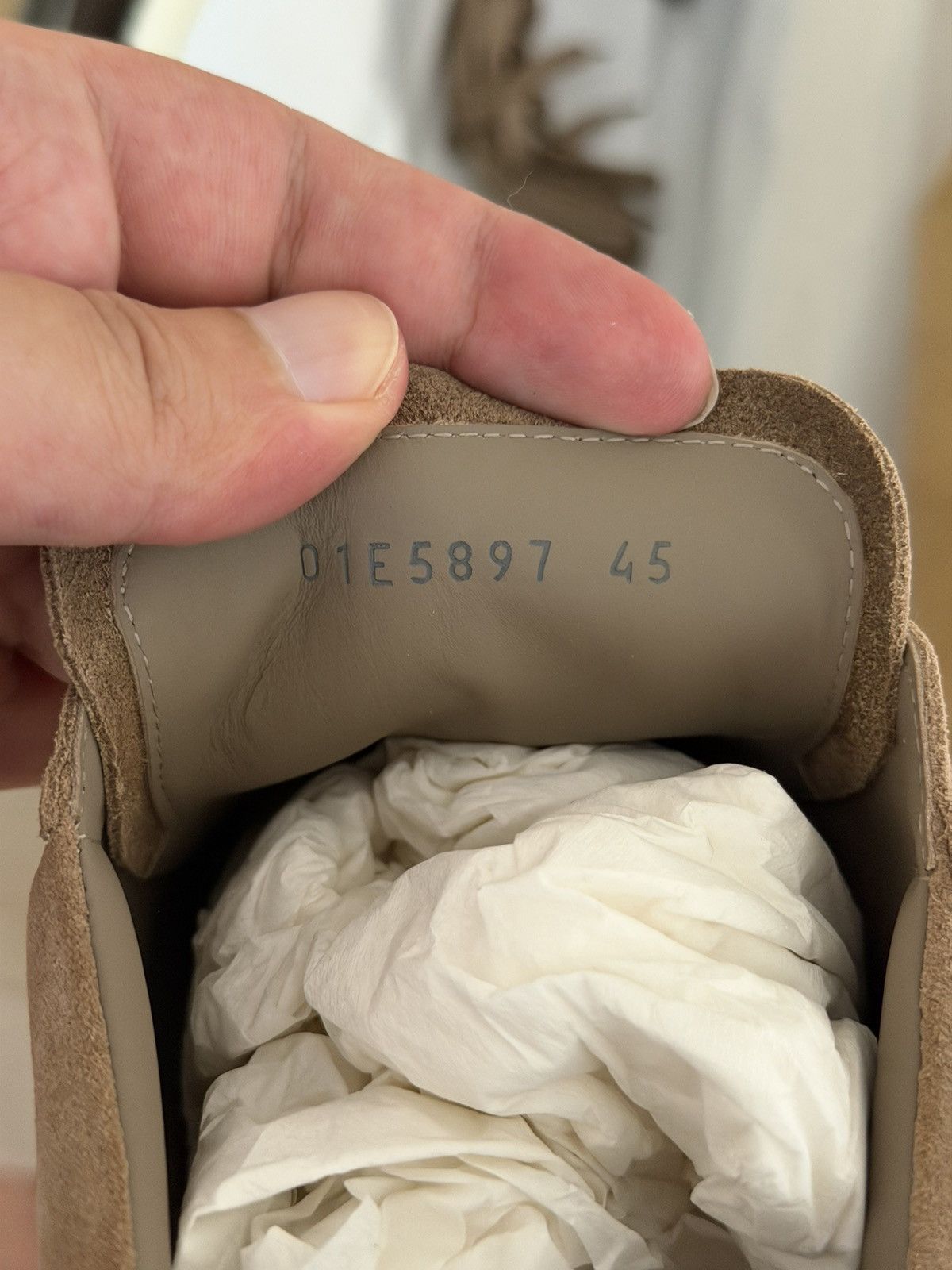 Rick Owens Rick Owens Beeige Suede „Vans“ Vintage Sneaker Sz.45 Size US 12 / EU 45 - 8 Thumbnail
