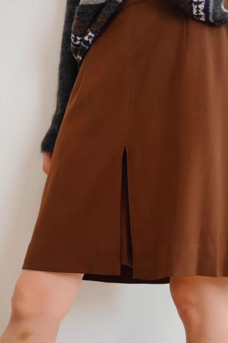 Kenzo KENZO size1 Chocolate mousse skirt pants Size 24" / US 00 / IT 34 - 3 Thumbnail