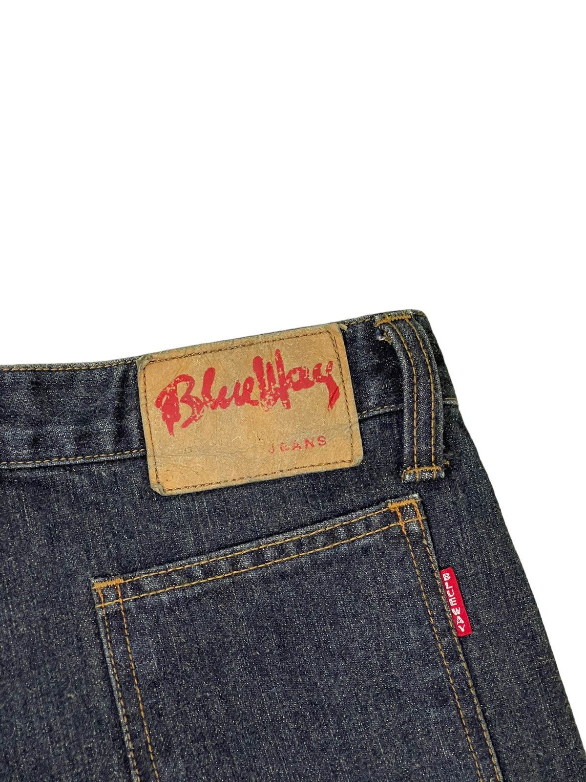 Japanese Brand Flare Jeans Blue Way Japan Distress Bell Bottom 7🟦5 Size US 28 / EU 44 - 18 Thumbnail