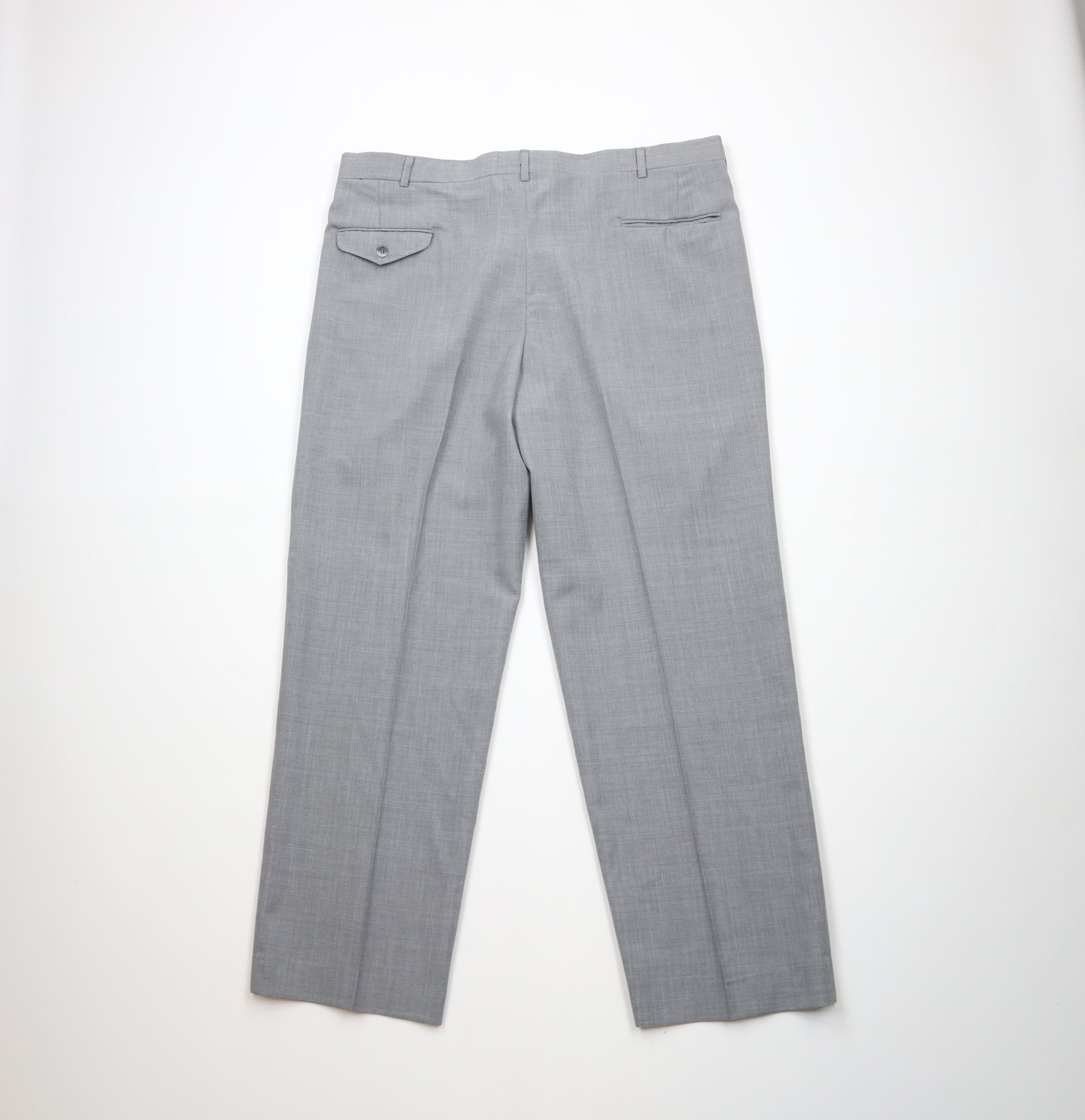 Vintage Vintage 90s Streetwear Wool Wide Leg Chino Pants Gray USA Size US 40 / EU 56 - 10 Thumbnail