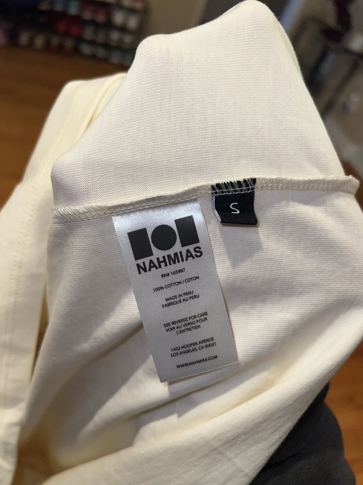 Nahmias NAHMIAS EMBROIDERED T-SHIRT (cream) Size US S / EU 44-46 / 1 - 4 Thumbnail