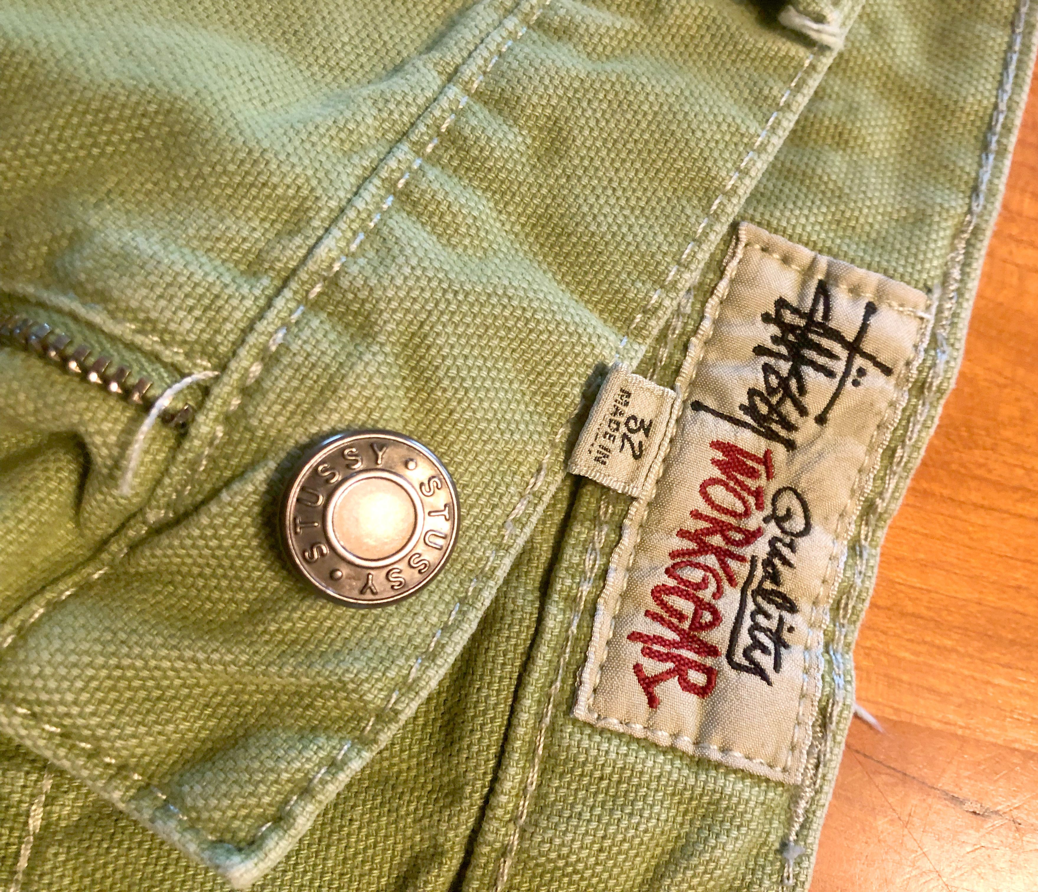 Stussy Stussy Lime Green Double Knee Carpenter Pants 32 Size US 32 / EU 48 - 4 Thumbnail