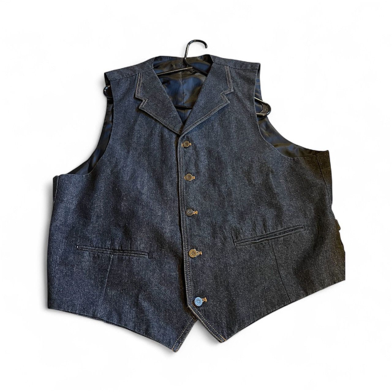 Other Vittorio St. Angelo 3Pc Denim Streetwear Suit 48R Vint Jeans Size 48R - 3 Thumbnail