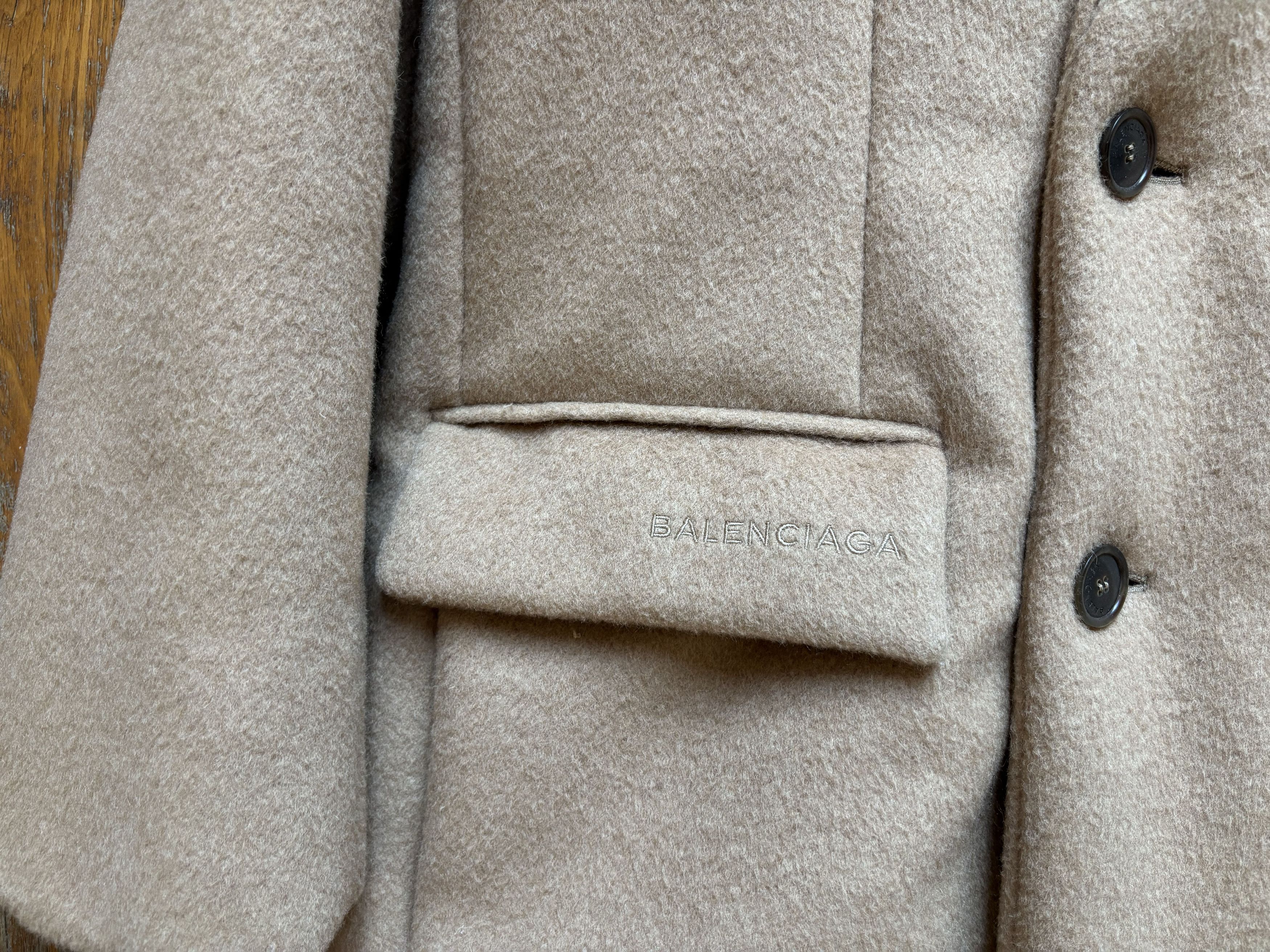 Balenciaga Double-breasted Long Coat Camel Size US L / EU 52-54 / 3 - 3 Thumbnail