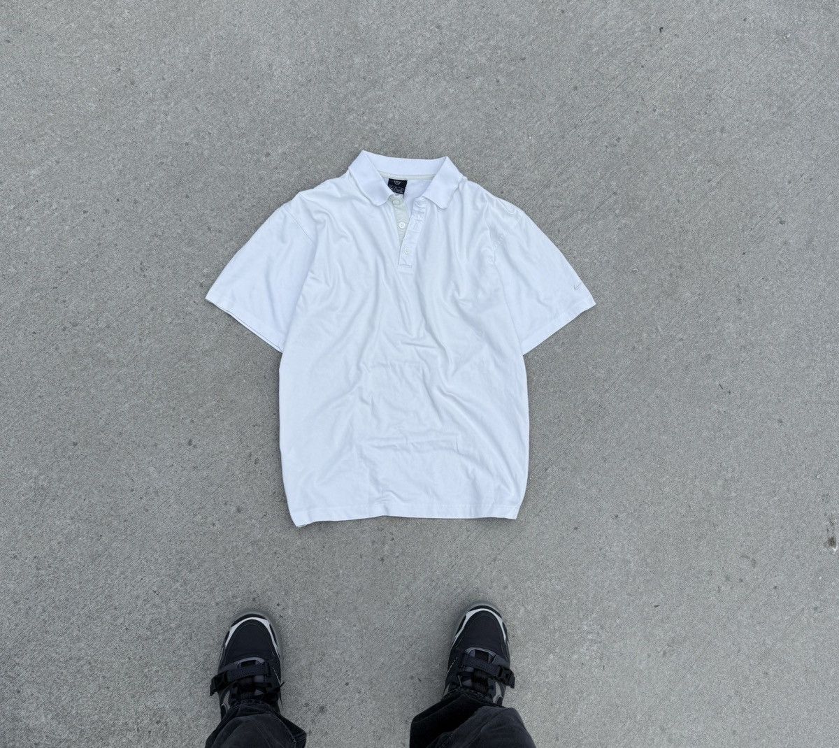 Nike × Vintage Vintage Nike y2k avantgarde streetwear rare polo shirt Size US M / EU 48-50 / 2 - 1 Thumbnail