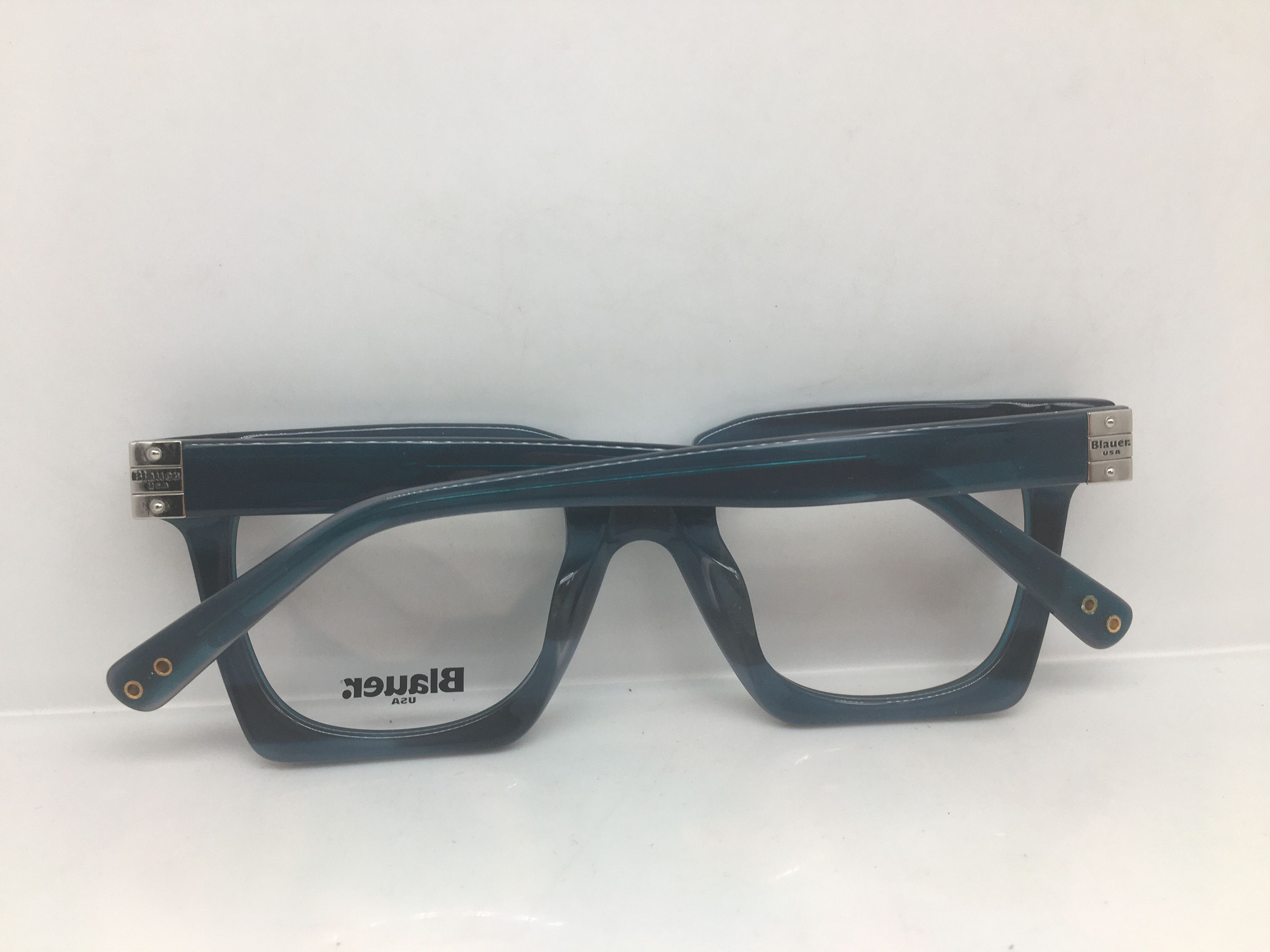 Other Blauer Clear Navy Blue PREPPY Eyeglasses Frame Size ONE SIZE - 6 Thumbnail