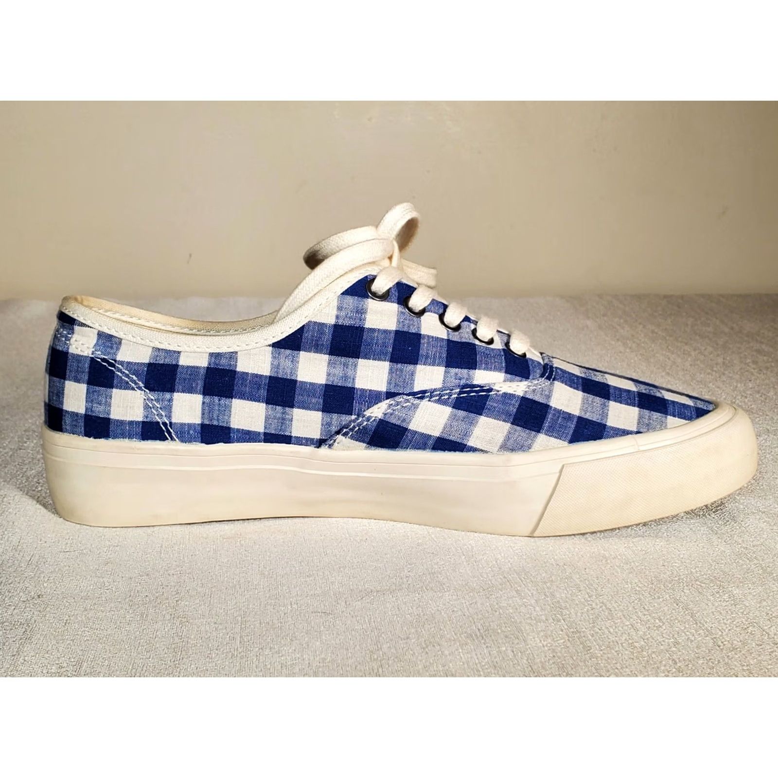 SeaVees SeaVees for J. Crew 06/64 Legend Sneaker in Blue Gingham Check Boat Shoe Women's US 8 Hidden Backwards? Size US 8 / IT 38 - 5 Thumbnail