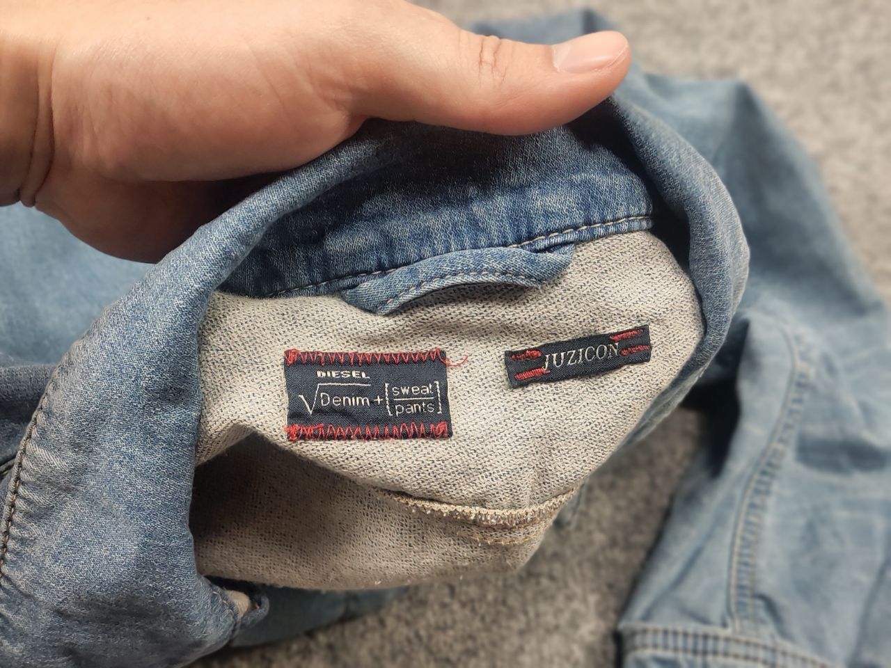 Diesel Vintage 90's Diesel Elshar Ne Juzicon denim stretch Jacket Size US S / EU 44-46 / 1 - 14 Thumbnail