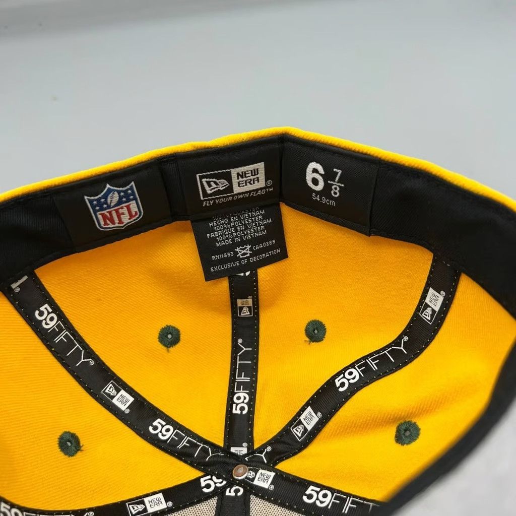 New Era Green Bay Packers Hat Men 6 7/8 59Fifty New Era Fitted Cap Size ONE SIZE - 7 Thumbnail