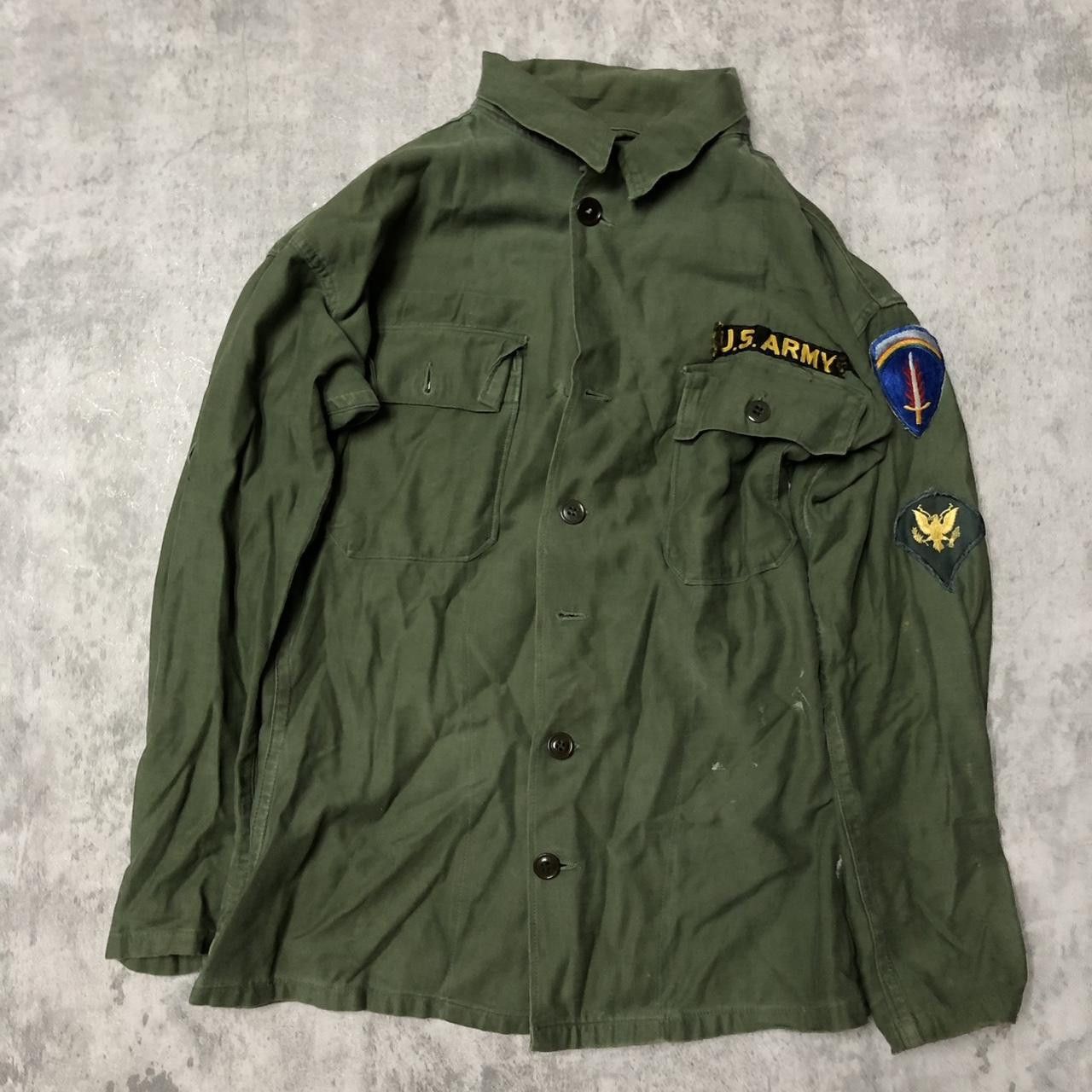 Other 1960s US Army green military jacket with patches, buttons Size US M / EU 48-50 / 2 - 1 Thumbnail