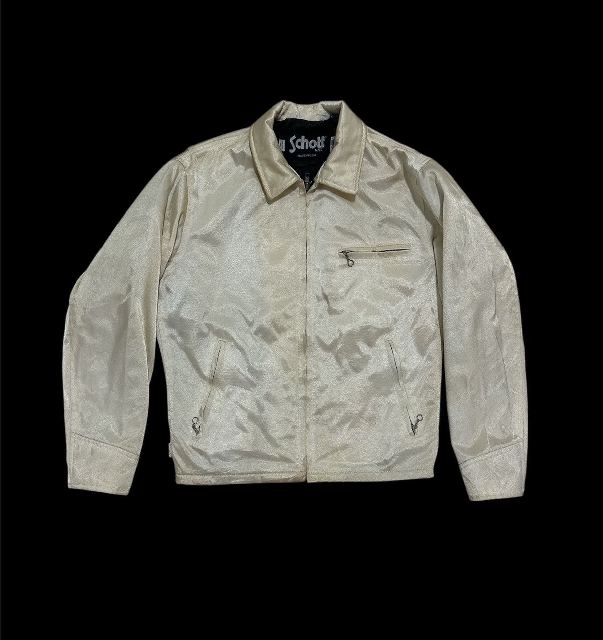 Schott Schoot NYC Bikers Jacket Design made in USA Size US M / EU 48-50 / 2 - 1 Thumbnail