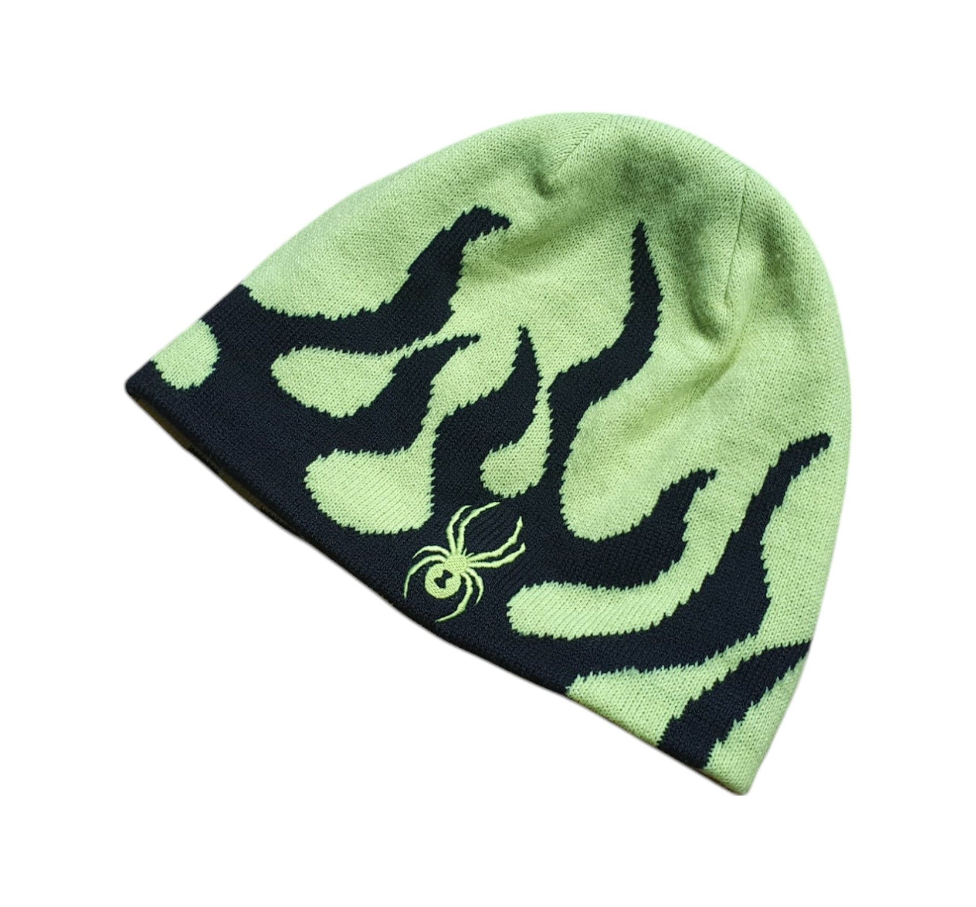 Spyder Spyder Black & Neon Ski Winter Beanie Hat Size ONE SIZE - 2 Thumbnail