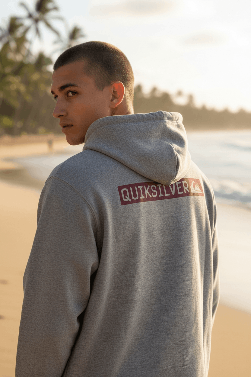 Quiksilver QUIKSILVER Big Spell Out Logo Hoodie Size US M / EU 48-50 / 2 - 2 Thumbnail
