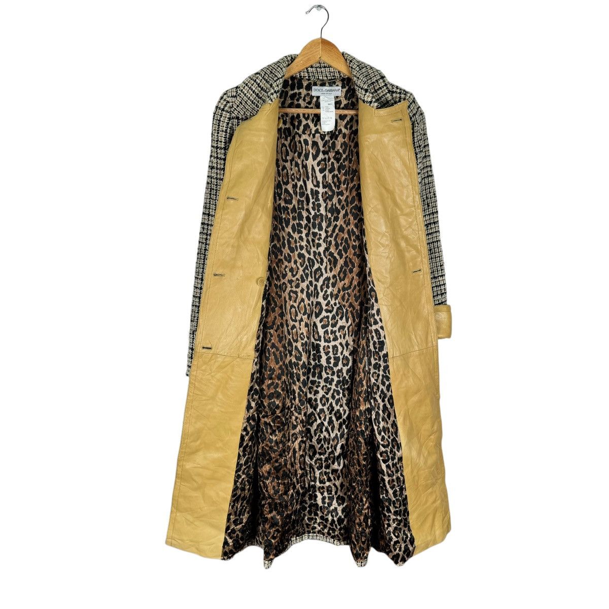 Dolce & Gabbana ☀️D&G SHEEP LEATHER PARTS TRENCH COAT JACKET Size S / US 4 / IT 40 - 10 Thumbnail