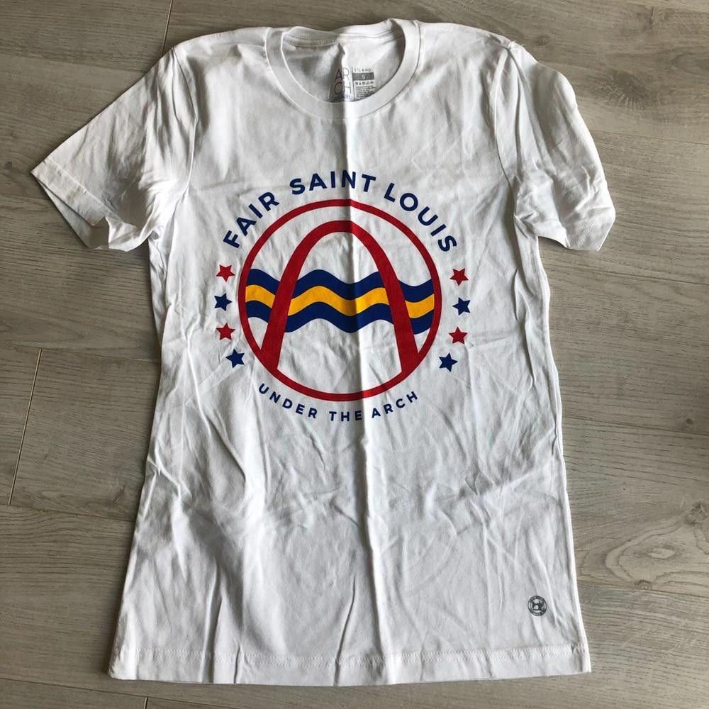 Designer Arch Apparel White Fair STL St Louis Short Sleeve Shirt Size US S / EU 44-46 / 1 - 1 Thumbnail