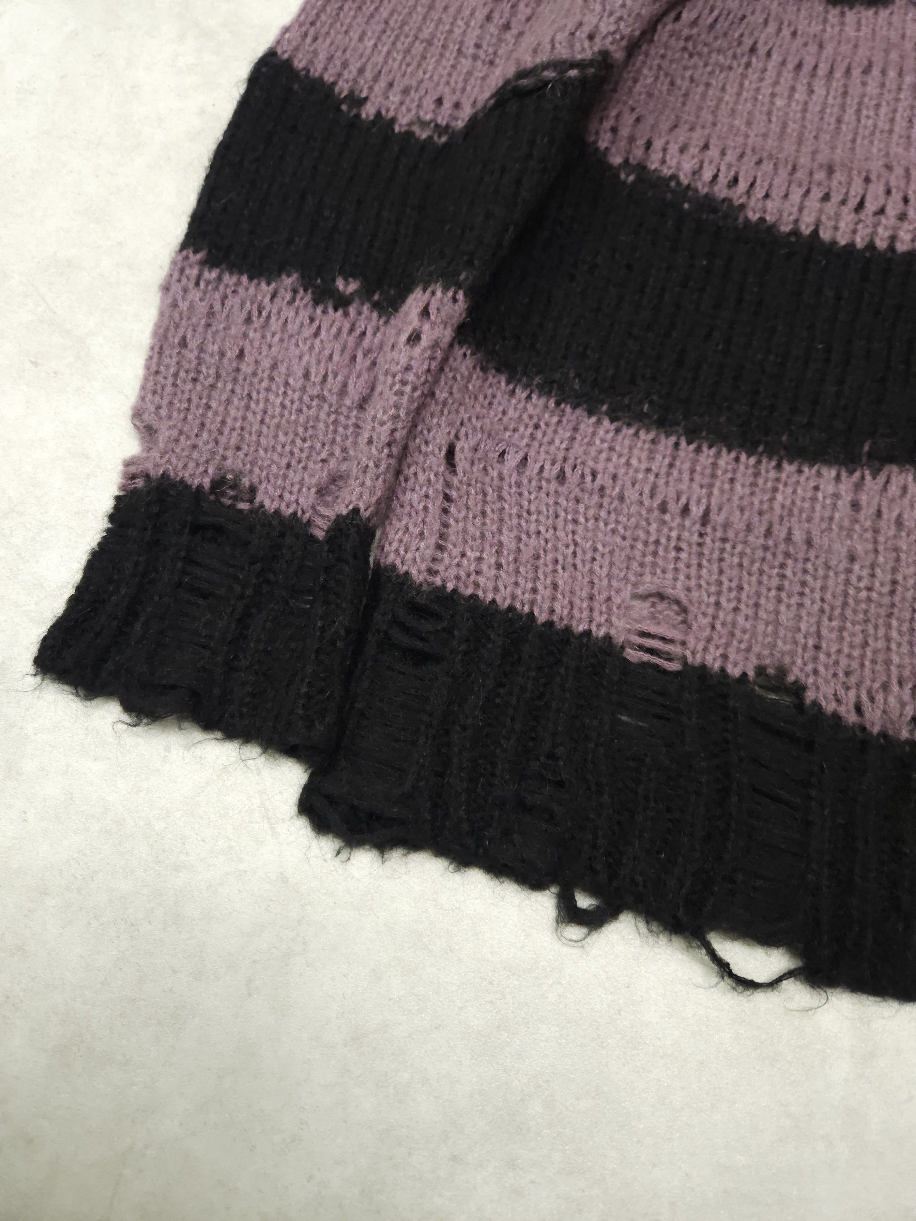 Acne Studios Acne studios distressed striped mohair knit Size US M / EU 48-50 / 2 - 6 Thumbnail