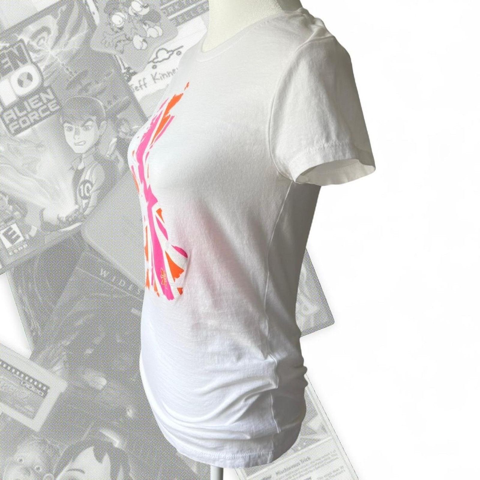 USA Olympics White Y2K 2012 London Britain Olympics Graphic Tee / Top Size XS / US 0-2 / IT 36-38 - 5 Thumbnail