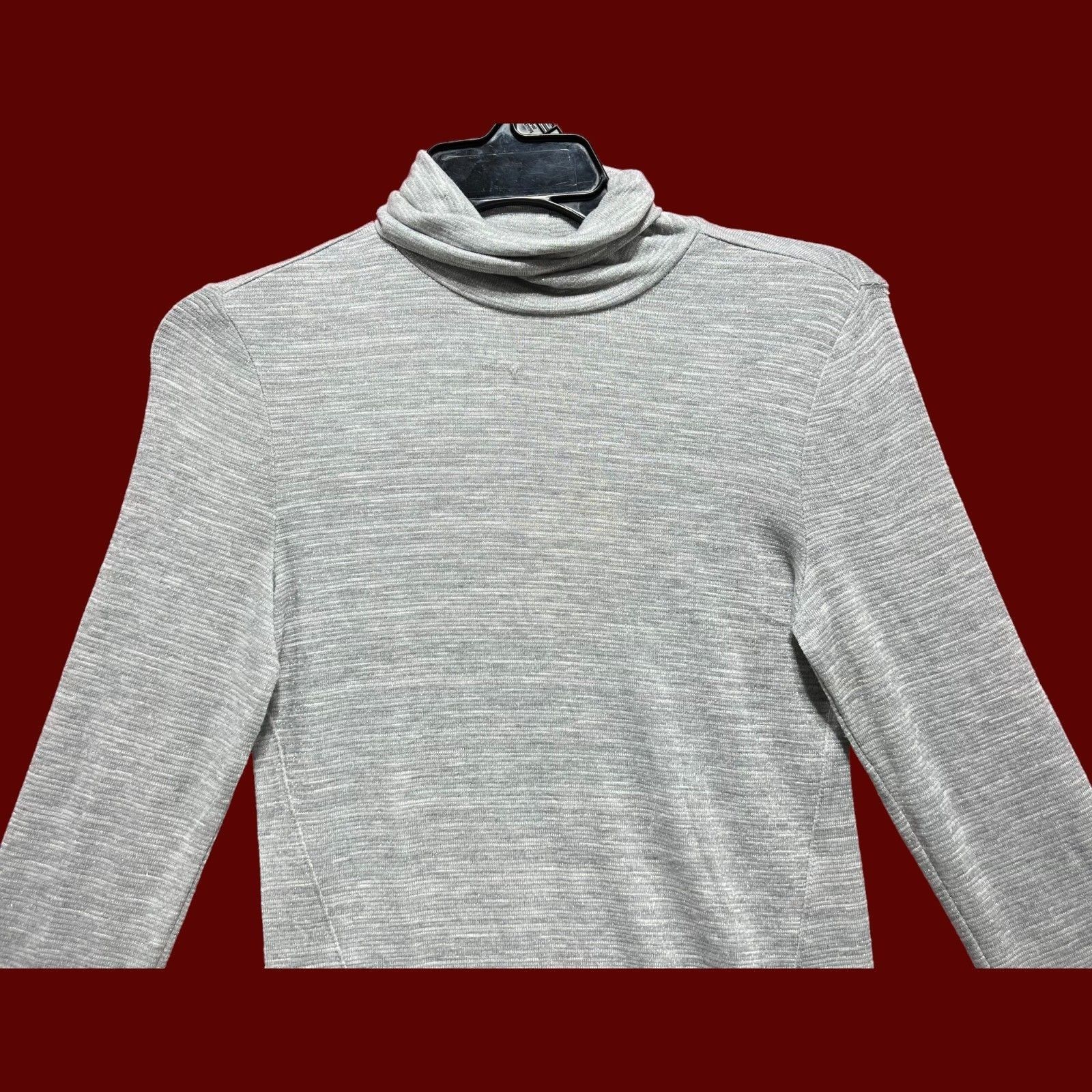 Other Universal Thread - Women's Mock Neck Turtleneck T-Shirt Gray Size XS / US 0-2 / IT 36-38 - 16 Thumbnail