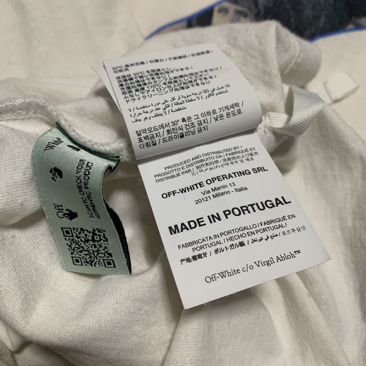 Off-White Off White Medium Caravaggio Arrows White Tee Virgil Abloh Size US M / EU 48-50 / 2 - 10 Thumbnail