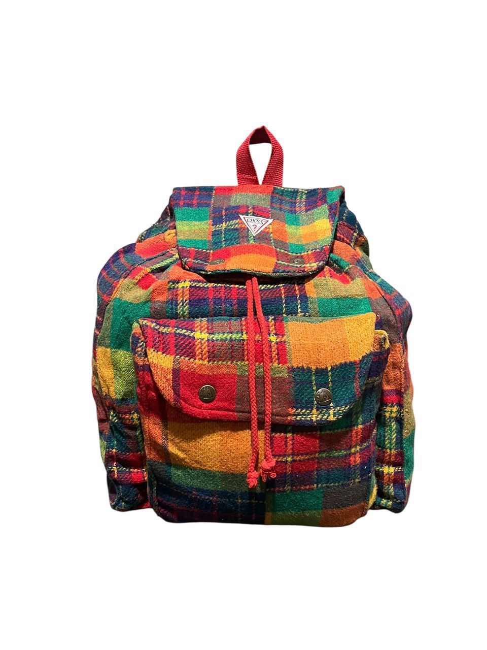 Guess Authentic Vintage Guess Wool Backpack Size ONE SIZE - 14 Thumbnail