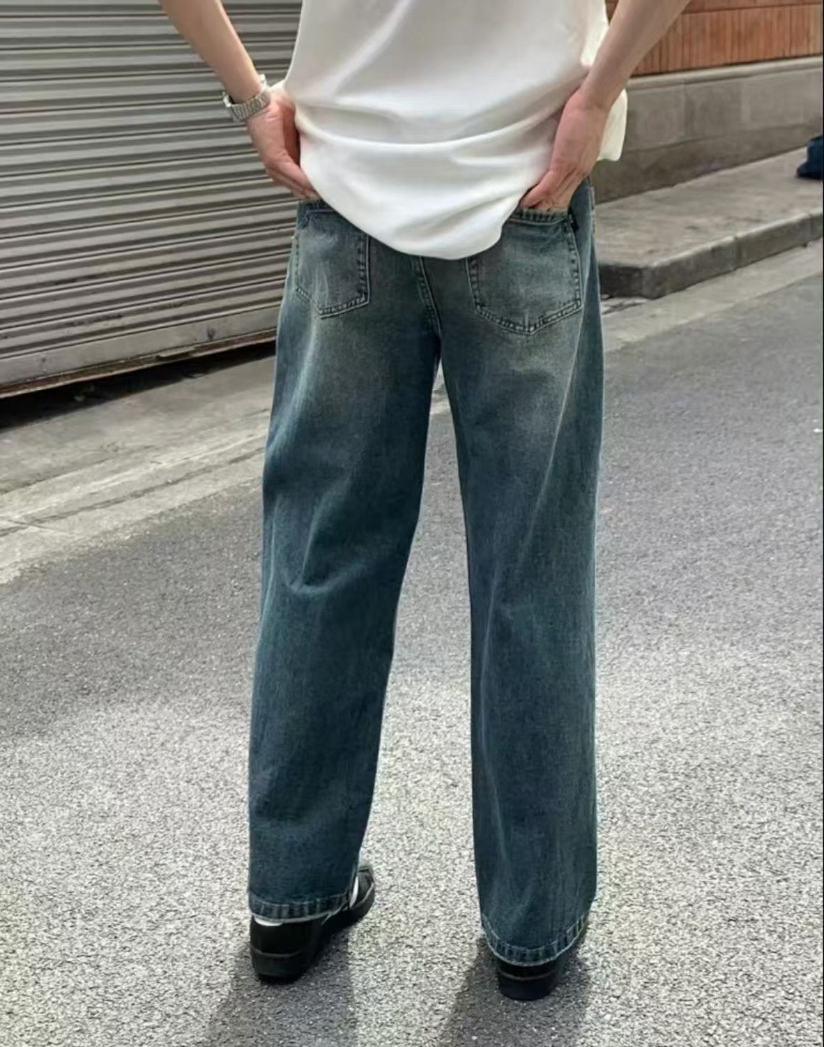 Japanese Brand × Jean American street style washed distressed jeans Size US 32 / EU 48 - 3 Thumbnail