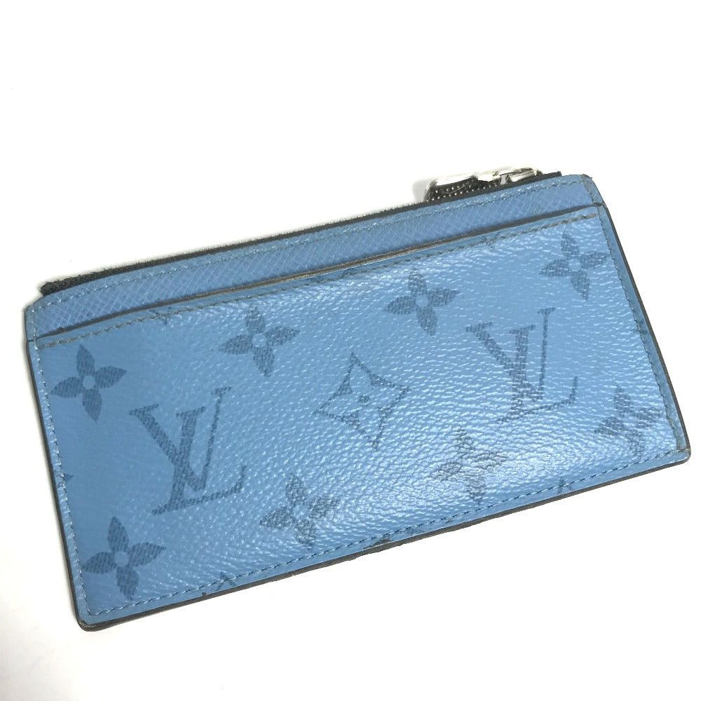 Louis Vuitton Louis Vuitton M30785 Tigers Llama Coin Card Holder Wallet Change Purse Fragment Case Monogram Canvas Men Denim Blue Size ONE SIZE - 1 Thumbnail
