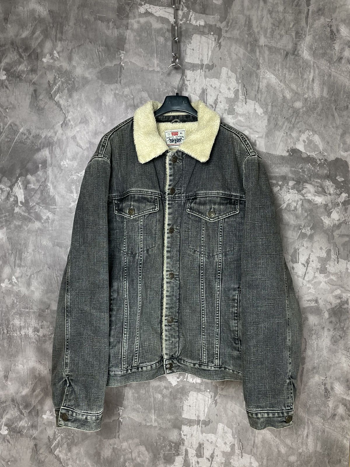 Levi's × Vintage Levi’s Vintage Made in U.S.A Sherpa Jacket 90s Size US XL / EU 56 / 4 - 1 Thumbnail