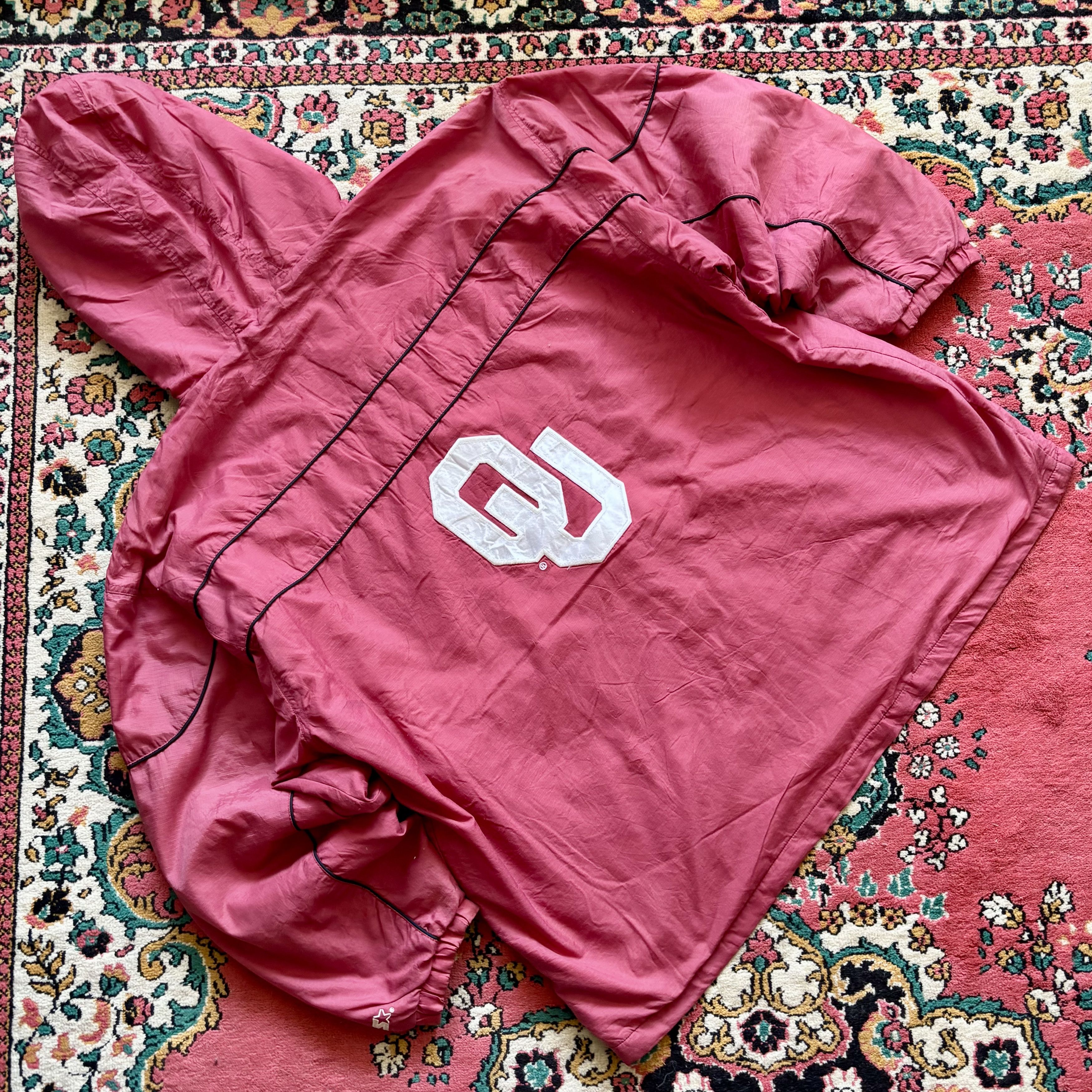 Starter Vintage Oklahoma Sooners Red Windbreaker Size US XXL / EU 58 / 5 - 5 Thumbnail